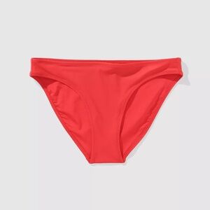 New - Aerie The Classic Bikini Bottom in Red